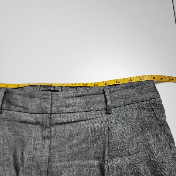 Talbots Womens Bristol Pant Size 14 Linen Blend Pascala Texture Pleated Trousers - Picture 9 of 13